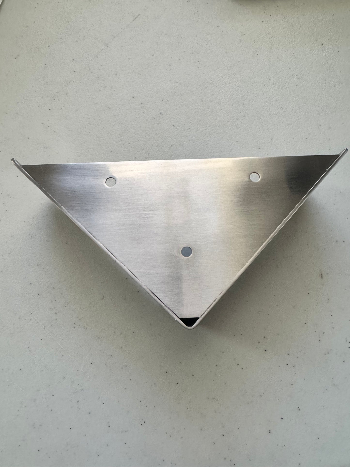 Brushed Satin Nickel Metal Furniture Leg Triangle Sofa Feet Cabinet or Vanity Leg, 1 pc,  2 1/4" H,  500-2p