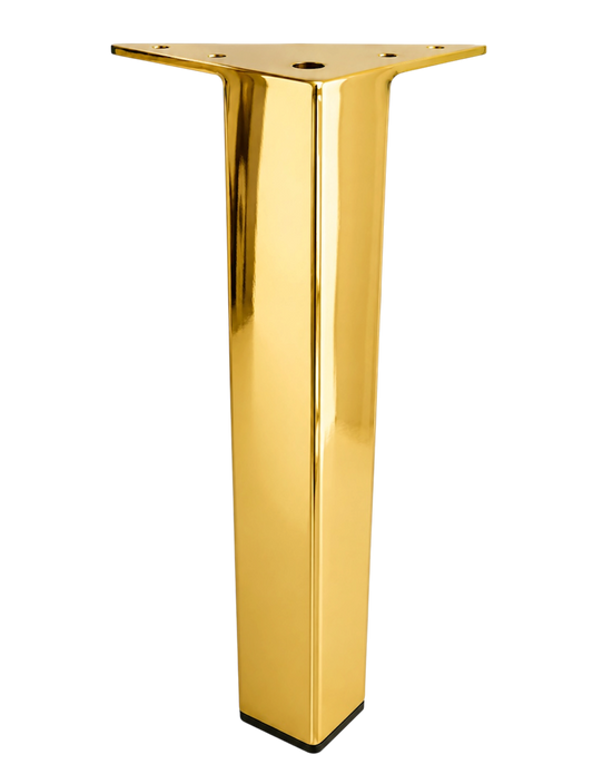 Metal Furniture Leg Sofa Cabinet Bench Leg, 10"H, Gold Finish 902-10g