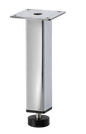 Metal Furniture Leg Sofa Cabinet Leg, 6"H Adjustable, Chrome Finish, 801-6ad