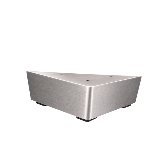 Brushed Satin Nickel Triangle Metal Furniture Leg – 2-1/4" H Sofa/Cabinet/Vanity Foot (1 Pc, 500-2P)