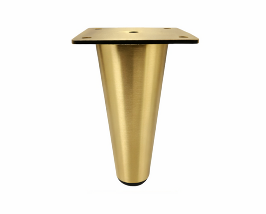 Brushed Brass Finish 6.5"H Tapered Metal Leg 578-621bg