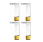 Acrylic Sofa Legs 7" Straight Gold Cap – Set of 4