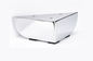 Metal Furniture Leg Triangle Sofa Feet Chrome Cabinet or Vanity Leg, 1 pc,  2.5" H,  500-2.5