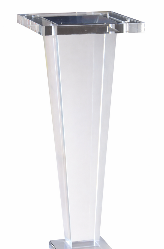 Acrylic Lucite Furniture Legs for Sofa, Cabinet, ET Center Vanity, Large 10"H Tapered Square Furniture Legs 1021A 4PC