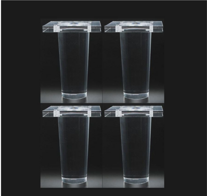 Tapered Acrylic Leg 5"H, 578A 4pcs set