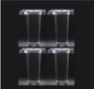 Tapered Acrylic Leg 5"H, 578A 4pcs set