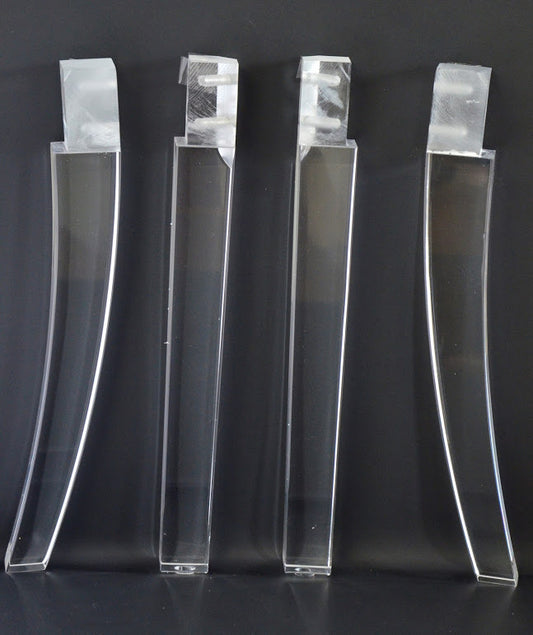 Acylic Lucite Furniture Legs for Chair 4pc, 16"H,1621SCA