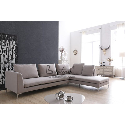 New Modern Square Chrome Leg L Top Furniture Sofa Couch Cabinet Vanity Leg 801-75-7 7"H